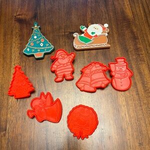 Vintage Christmas Cookie Cutters Set